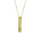 3D Engraved Bar Necklace - Personalized Elegance 